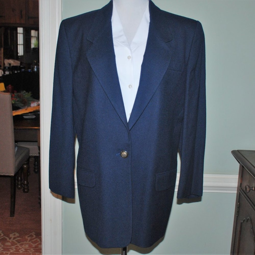NWOT Talbots Classuc Worsted Wood Blazer